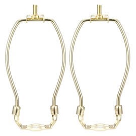 Sourcingmap Lamp Harp Holder 8 Inch Brass for Table and Floor Lamps 2Pcs