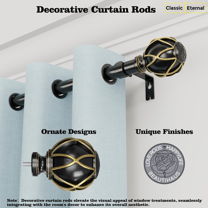 Short Curtain 30 inch,Thick Tube, Never Bend, Adjustable Length, Diameter
