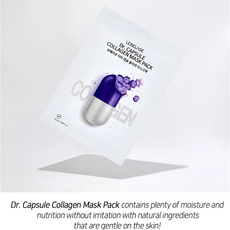 Mascarilla Antiarrugas De Colgeno Coreana 1 Caja (10 Pz) Mixta