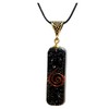 Hand Crafted Black Tourmaline Gemstone ORGONE Pendant Powerful Reiki Protective