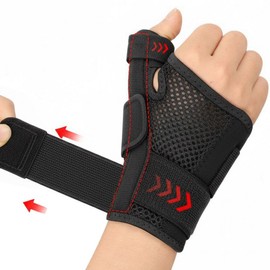 Sosoroom High-Strength Support Double Compression Thumb and Wrist Protector Unisex, 1 Piece / 소소룸 고강도 지지대 이중 압박 엄지손가락 손목 보호대 남녀공용, 1개