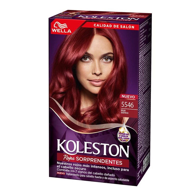 Koleston Tinte Permanente 5546 Rojo Exótico, 70 ml - Paquete