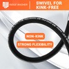 RIDGE WASHER Pressure Washer Whip Hose with Swivel, 3/8", 2
