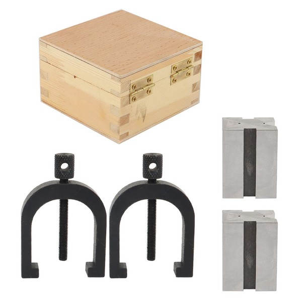 V-Block and Clamp Set 4PCS 1-5/8in x 1-1/4in x 1-1/4in