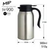 Living 410708 Hot and Cold Insulated Tabletop Pot 0.9L Silver