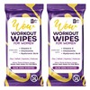 20 XL Post Workout Wipes for Adult Women w/Aloe &