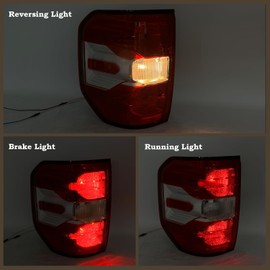 KAMDKI Left Driver Side Tail Light Halogen Type Rear Lamp Compatible for 2022 2023 2024 Ford Maverick XL XLT With Bulbs NZ6Z-13405-A NZ6Z13405C FO2800288 LH