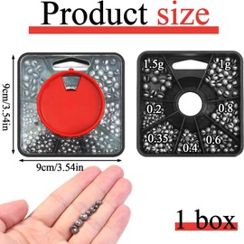 179PCS Split Shot Fishing Weights, 7-Way Dispenser Fishing Tackle Set, Soft Metal Fishing Shot Weights for Carp & Coarse Angling, Durable Fishing Weights