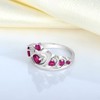 YL Crown Rings 925 Sterling Silver Heart Engagement Rings Queen