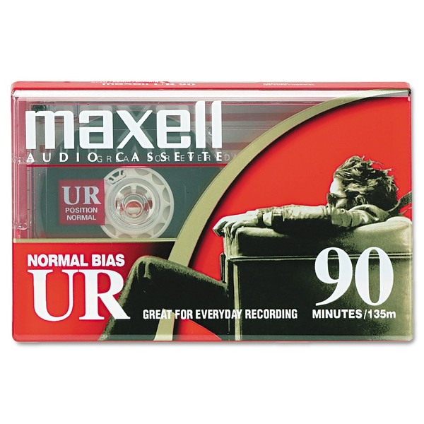 Maxell®Dictation & Audio Cassette, Normal Bias, 90 Minutes (45 x