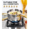 Michelangelo Triply Stainless Steel Saucepan Set, Luxury Hammered Stainless Steel