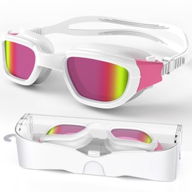 Zeligerstar Swimming Goggles, Polarized Goggles Swimming Adult, Anti Fog Anti Leak UV Protection Open Water Swim Goggles for Men Women Junior with Goggle Case