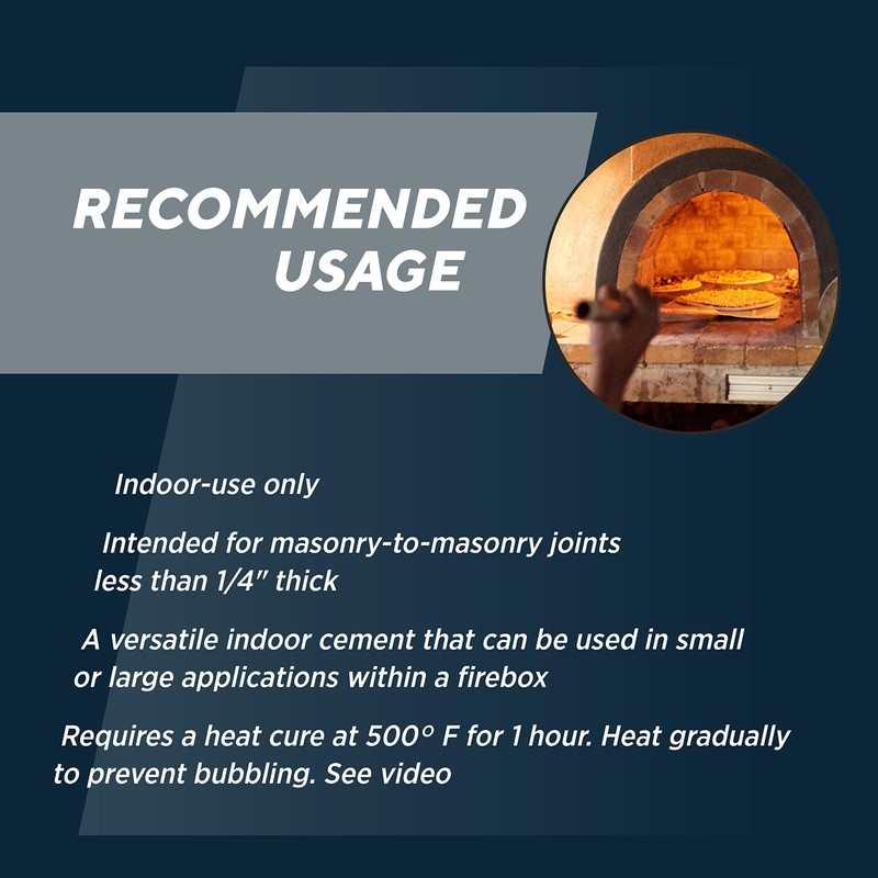 Rutland Refractory Cement 64 Oz - Fiber-Reinforced Pre-Mixed High Temperature