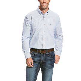 ARIAT Men’s Pro Series Dayne Classic Fit Shirt True Blue