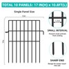 FOKEP 10 Panels Garden Fencing Animal Barrier, 17in (H) X