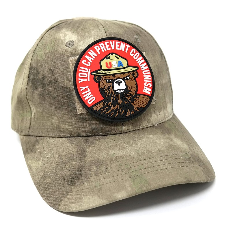 Only You Can Prevent Communism Bear Parody Hook and Loop