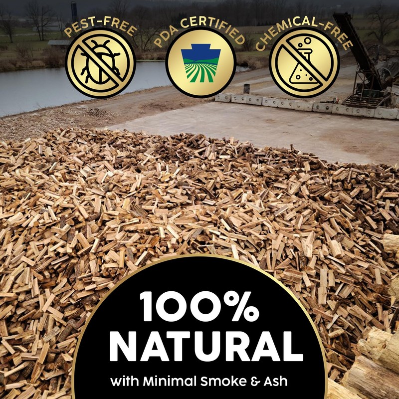 Firewood Central Kiln-Dried PA Ash – 8” Splits (30–35 Pieces)