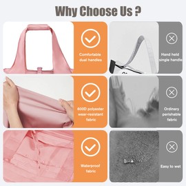 Stillithou Waterproof Lightweight Gym Bag with Water Bottle Holder, Multiple Pockets Gym Bag for Women Small with Shoe Compartment & Yoga Belt for Gym Yoga Weekender Sports, Pink