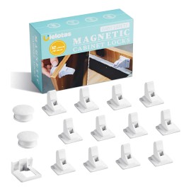 Paquete De 12 Cerraduras Magnéticas A Prueba De Bebés Para G