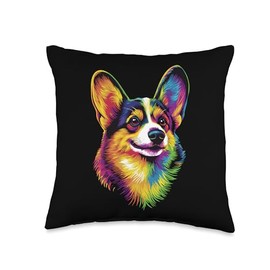 Corgi Welsh Corgi Cardigan Dogs Cute Welsh Corgis Throw Pillow