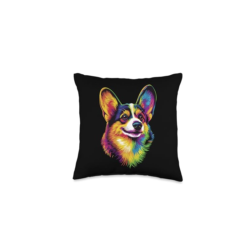 Corgi Welsh Corgi Cardigan Dogs Cute Welsh Corgis Throw Pillow