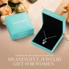 LOUISA SECRET Unique Double Heart Necklace Gifts for Wife Women,