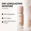 CARSLAN Lasting Moisture Foundation, 24H Longlasting Medium Coverage Dewy Finish
