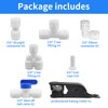 Sweezwon 3/8" Quick Connect Push-to-Connect Water Line Fittings Kit for