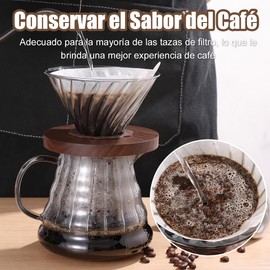 V60 Filtro de Papel de Café 300 Hojas, Filtros Cónico, Serie V02, Pulpa Natural, 16 x 11,5 cm, Adecuado para Cafeteras de Goteo, Hogar, Oficina, Baristas y Amantes del Café.