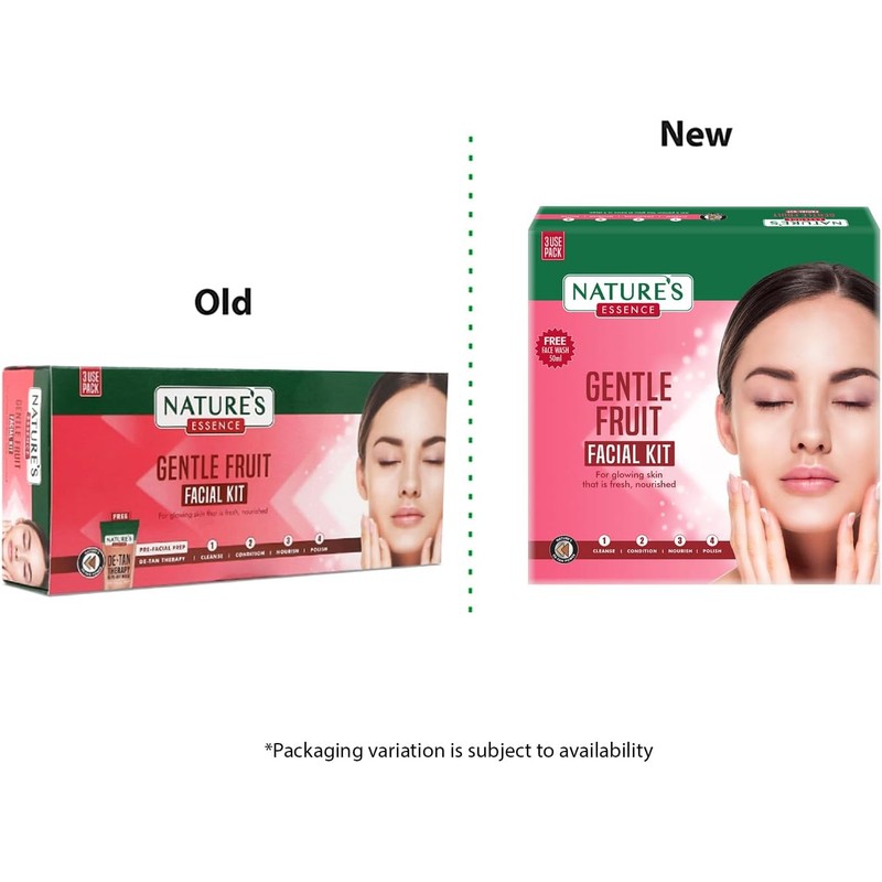 Nature's Essence Kit facial de frutas suaves (45 gramos+30 ml)