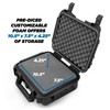 CASEMATIX 14" Waterproof Hard Case with Customizable Foam for Portable