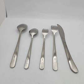 JazzUpCo NEW JazzUpCo Haelynn Flatware Matte Silver. 4 Person Set. (20 Pieces)