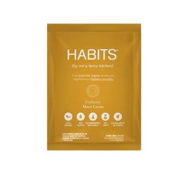 Habits Proteína Vegana Probioticos 16 Sachets De 30.5gr sabor maca cacao                                                                              