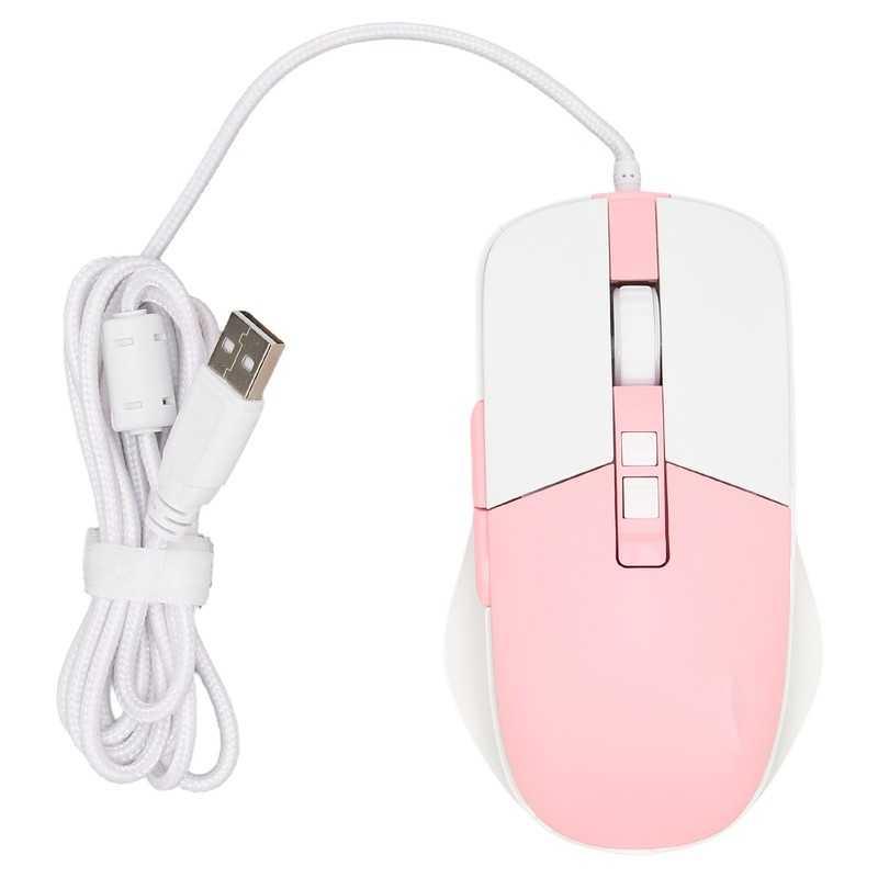 Wired Mouse Ergonomic Streamlined Cool RGB Optical Sensor Gaming Mechanical