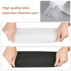 FOROREH Elastic Band Wide Black White, 2 Rolls Elastic Band