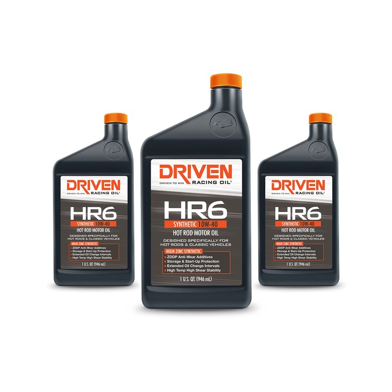 Driven Racing Oil 03906 Hr-6 High Zinc Synthetic 10W-40 Quart,