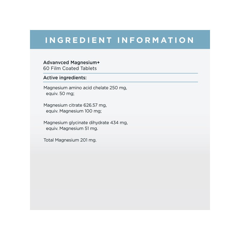 JSHEALTH ADV MAGENSIUM+ FORMULA 60 TABS