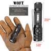 PowerTac WOFT 1200 Lumens Tactical EDC Flashlight, 240m Throw, Quick