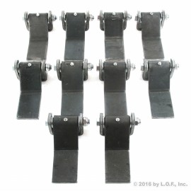 Top Parts USA 10 Heavy Duty Steel Greaseable Long Leaf Formed Strap Hinge Trailer Grease Zerk