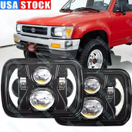 Unbranded 5x7" 7x6" LED Headlights DRL For Toyota 82-95 Pickup / For Tacoma Hardbody Pair