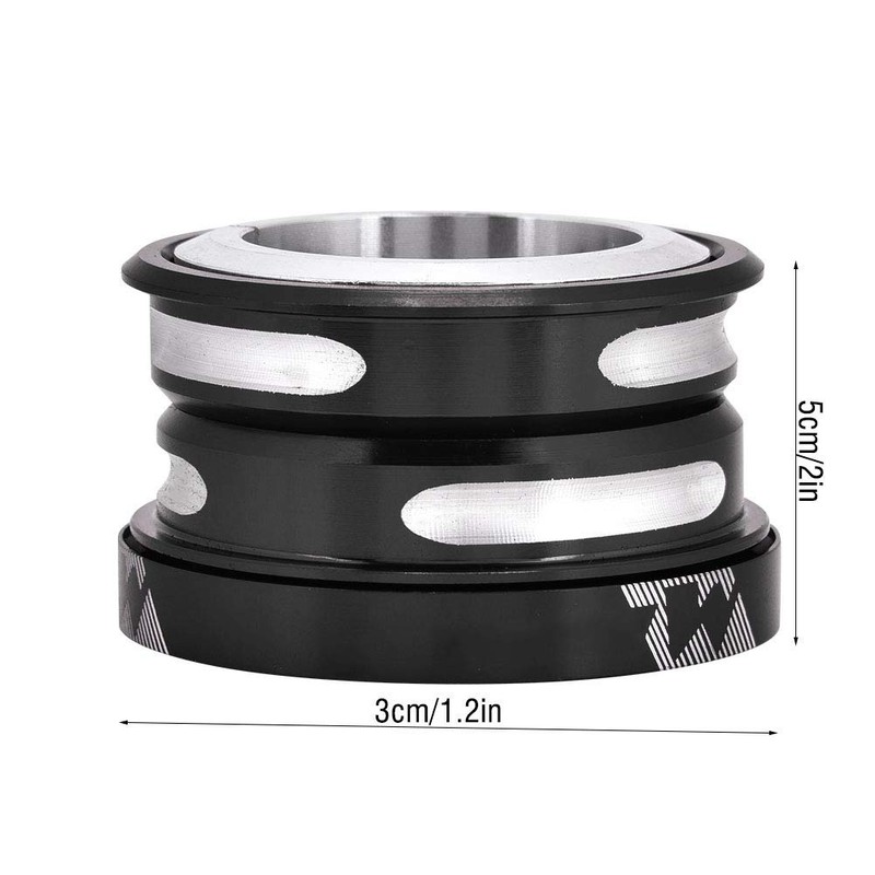 Dilwe Bicycle Bearing Headset, Headset 44 mm Handlebar Riser Adapter