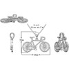 Kleine Schätze Solid Sterling Silver Bicycle Pendant Necklace (Available Chain
