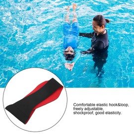 Swimming Headband for Adults, 2PCS Waterproof Ear Covers Headband Yoga Hair Band Swim Ear Band Waterproof Ear Band for Sports (Black)