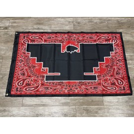 Unbranded Norte Aztec Flag 3x5ft UFW Union Eagle Logo Huelga Cali Bay Azteca Lowrider 14