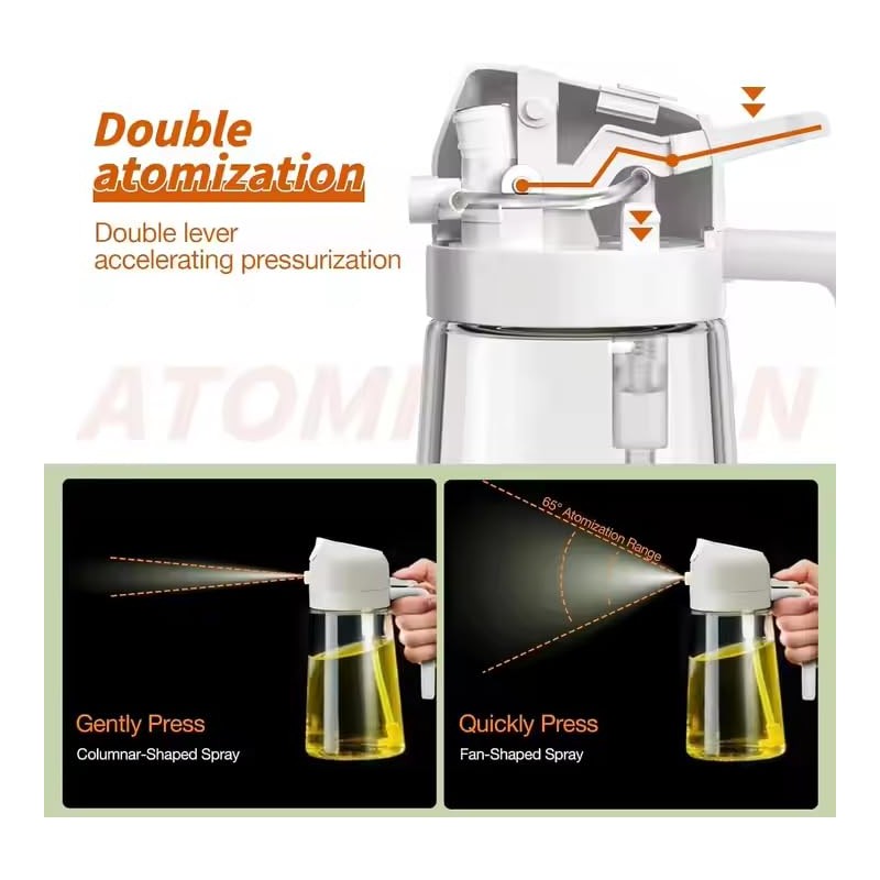 Multifunctional 2 in 1 Oil Dispenser And Oil Sprayer