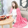 ZHIKU Soft Fleece Blankets Throw Blanket Lightweight Blanket Pink Throw