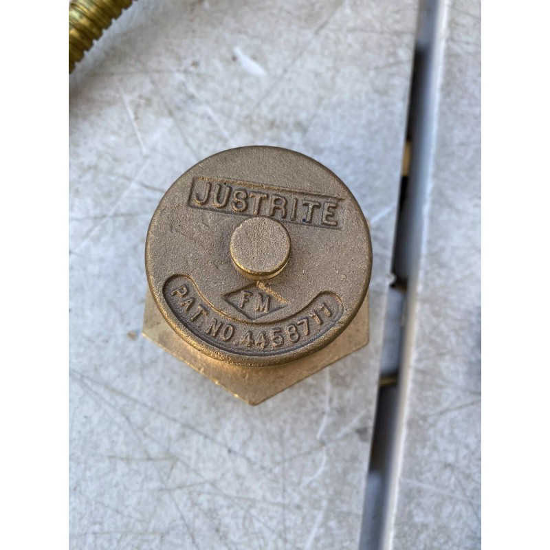 Justrite NOS JUSTRITE 2'' BRASS SELF CLOSING DRUM VALVE KIT