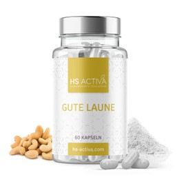 HS Activa L-Tryptophan hochdosiert mit 500mg je Tagesdosis [60 Kapseln] – Mit Magnesiumcitrat, Zinkcitrat & Vitamin B3, B6 für eine bessere Aufnahme – Laborgeprüft & Vegan – Made in Germany