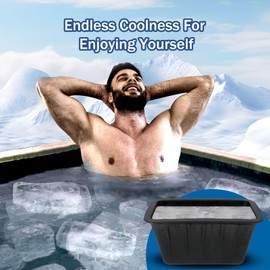 Extra Large Ice Cube Molds 4Pack 32LB Silicone Large Ice Cube Molds for Cold Plunge Tub,Reusable Ice Cube Trays for Freezer,Ice Block Molds for Home Ice Bath,Cold Plunge Accessories,Ice Bath Chiller