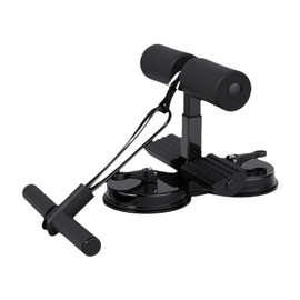 AIMALL Sit-Up Assistant with Double Suction Cup and Resistance Band Adjustable Height Foot Support Bar for Home Ab Core Leg Stretch Workout Fitness Equipment 9.44x7.87in